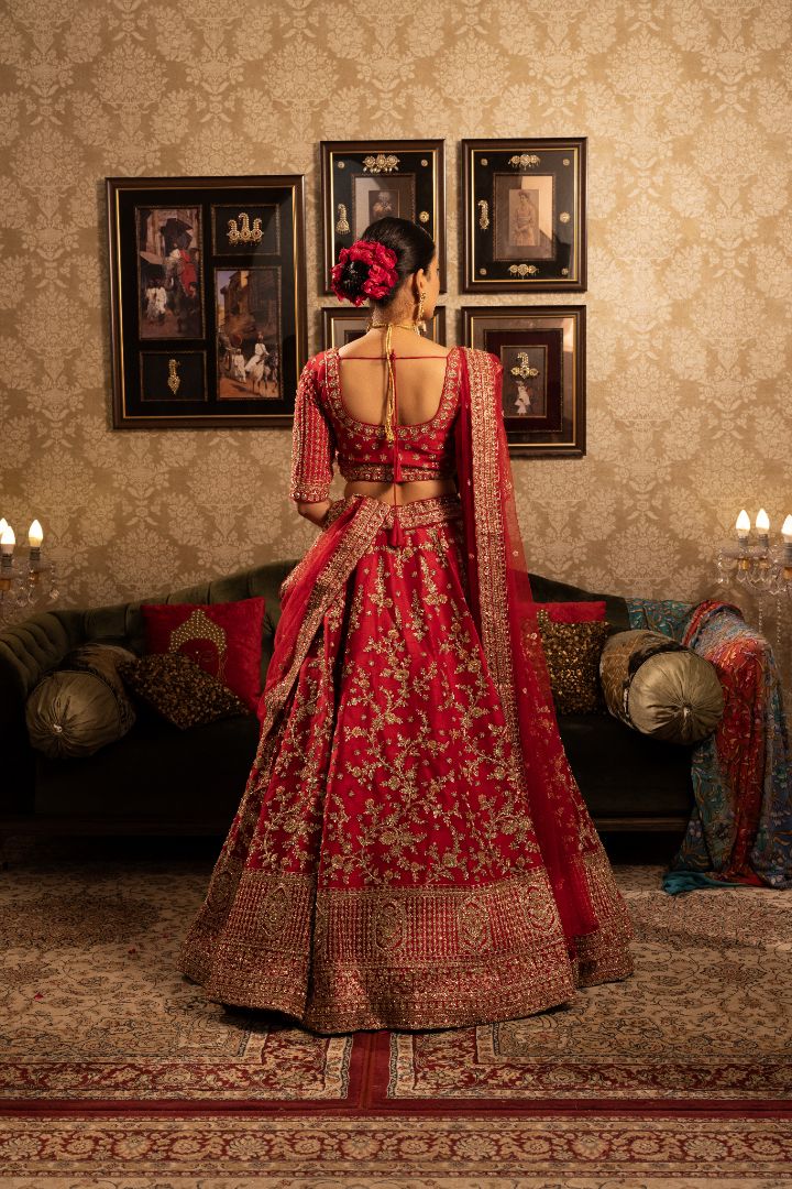 Red Bridal Lehenga