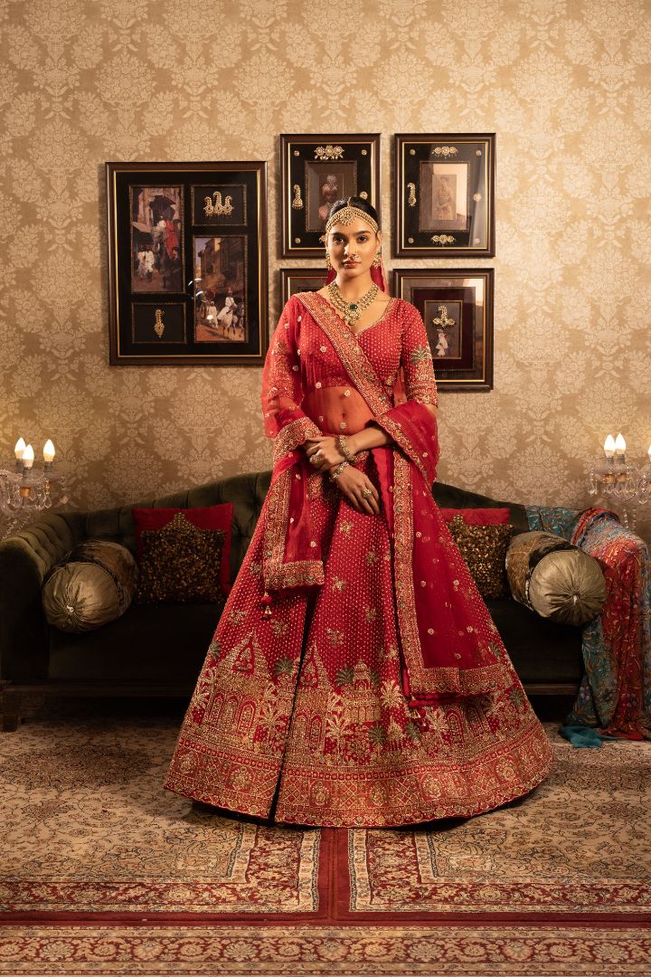 Red Rani Lehenga For bride