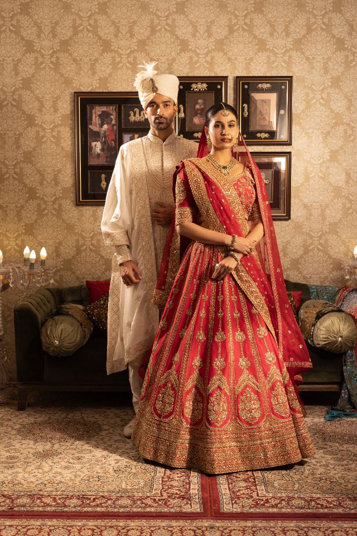 Red elegant lehenga for Bride