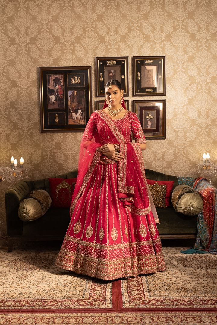 Pink Bridal Lehenga