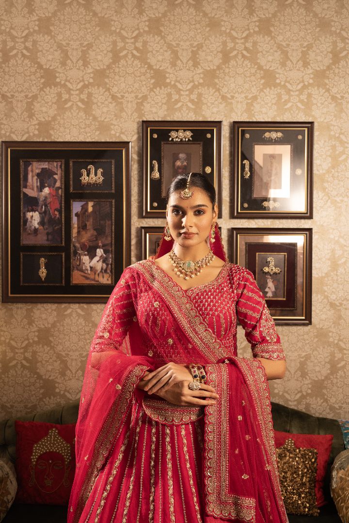 Pink Bridal Lehenga