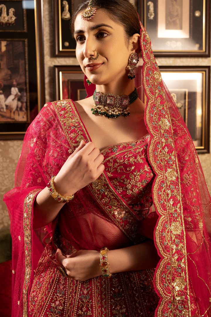 Rani lehenga for Bride