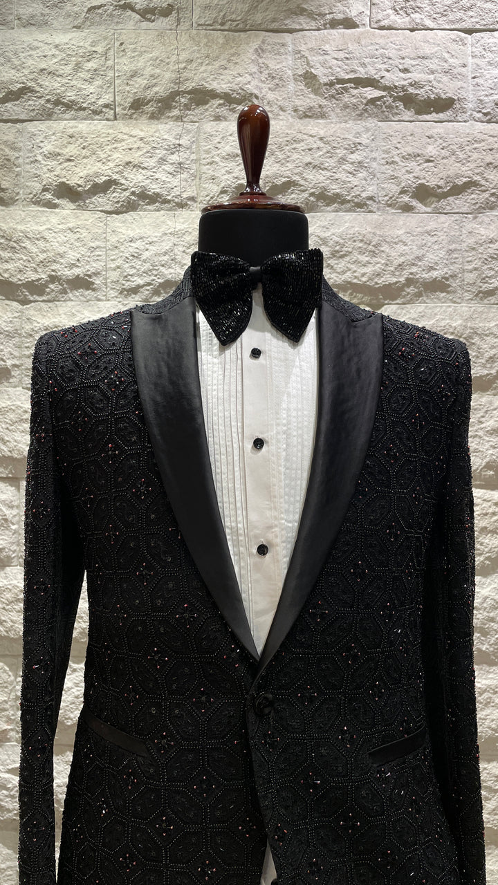 Black tuxedo with embellishments