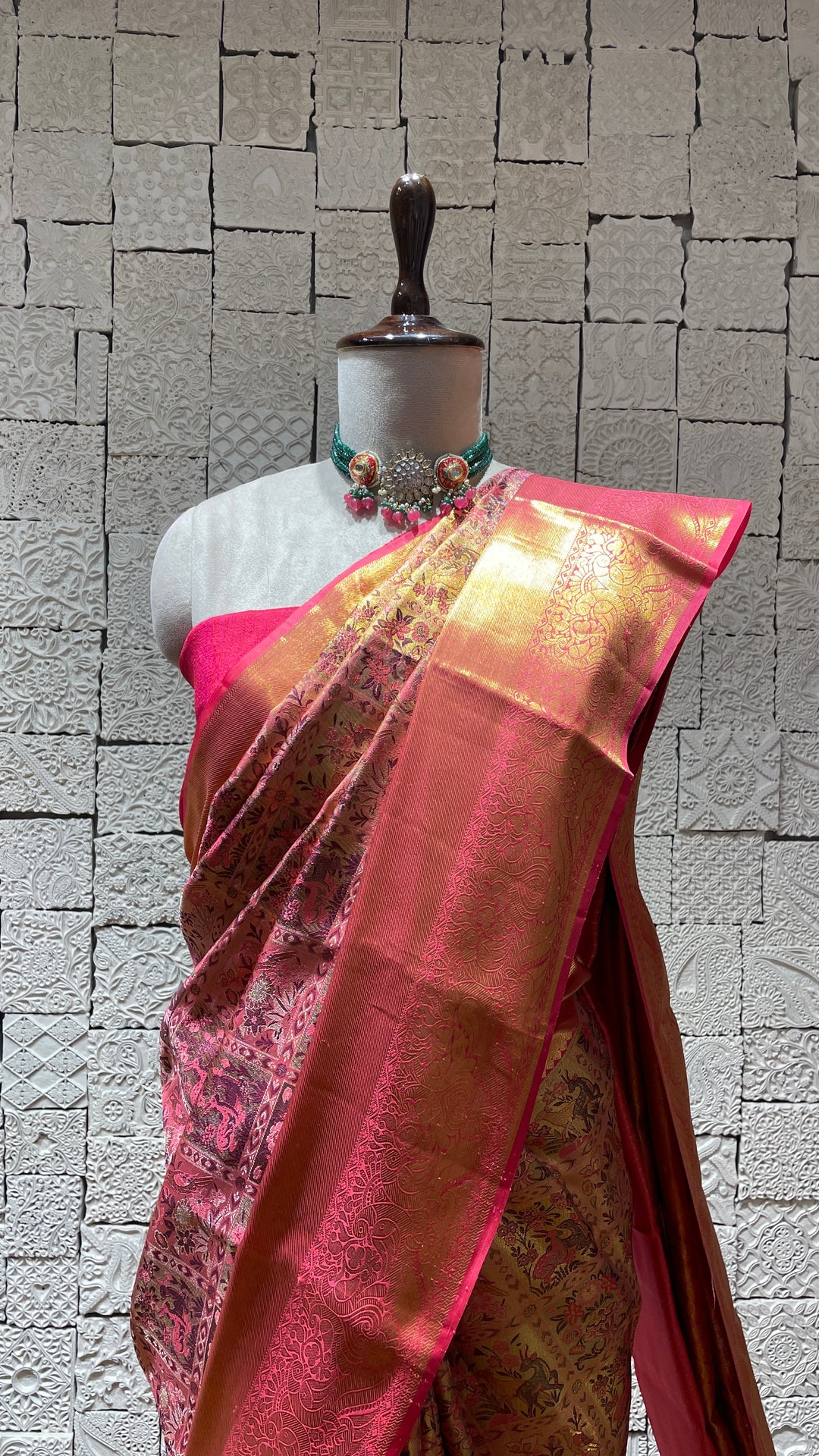 Pink Kanjivaram Silk Saree