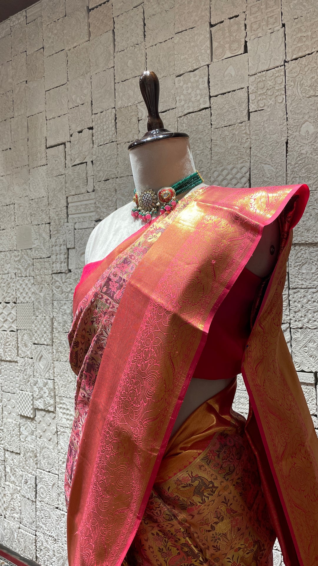 Pink Kanjivaram Silk Saree