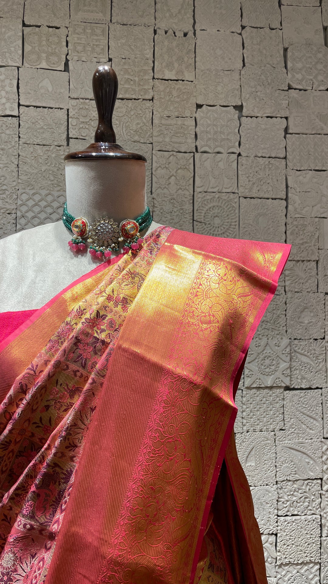 Pink Kanjivaram Silk Saree