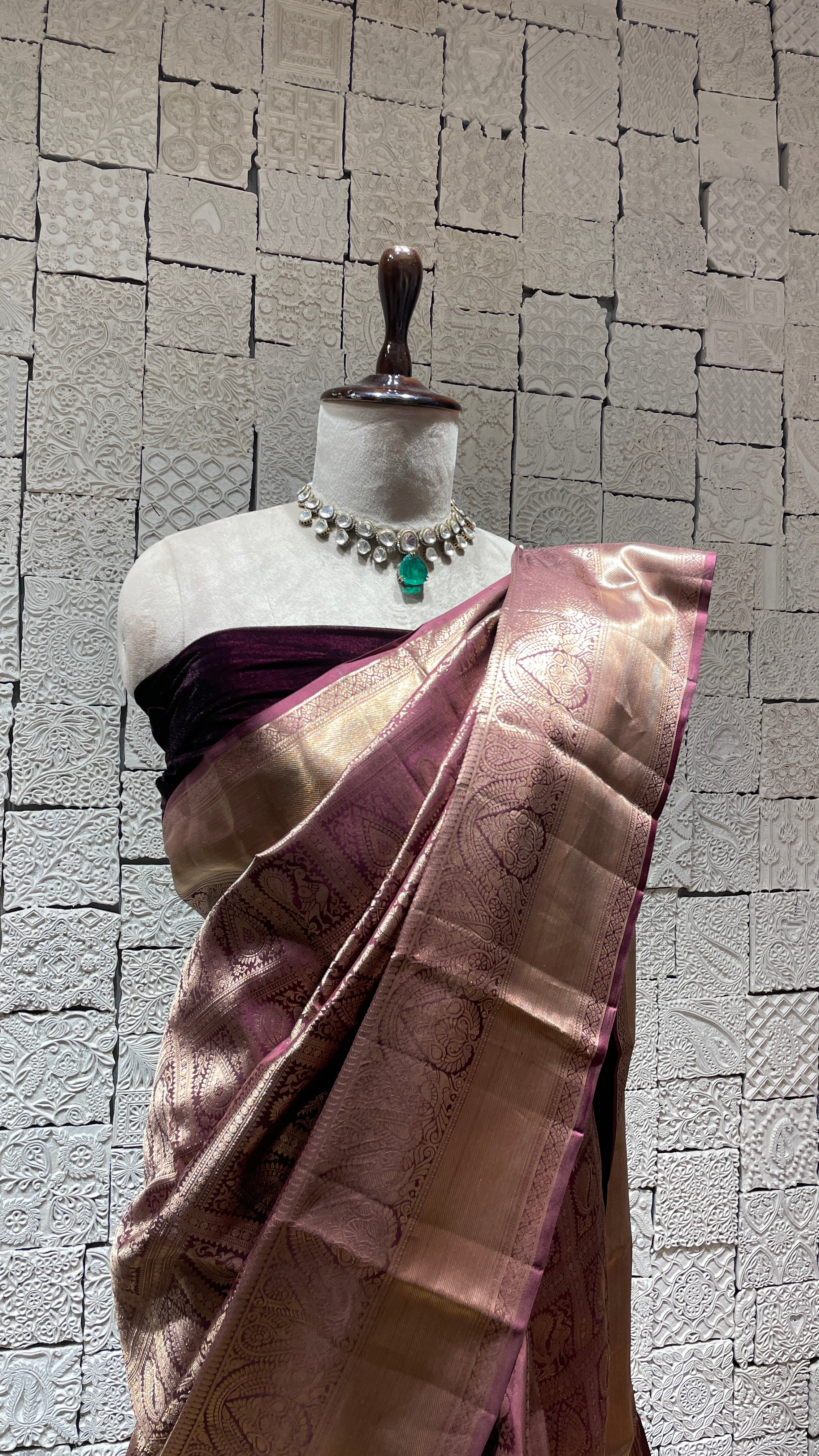 Purple Kanjivaram Silk Saree