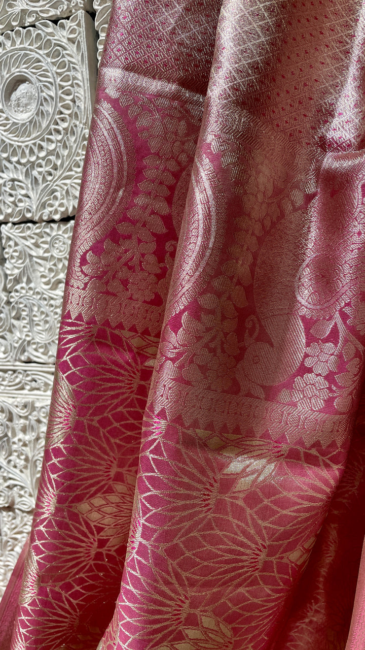 Pink Silk kanjivaram saree