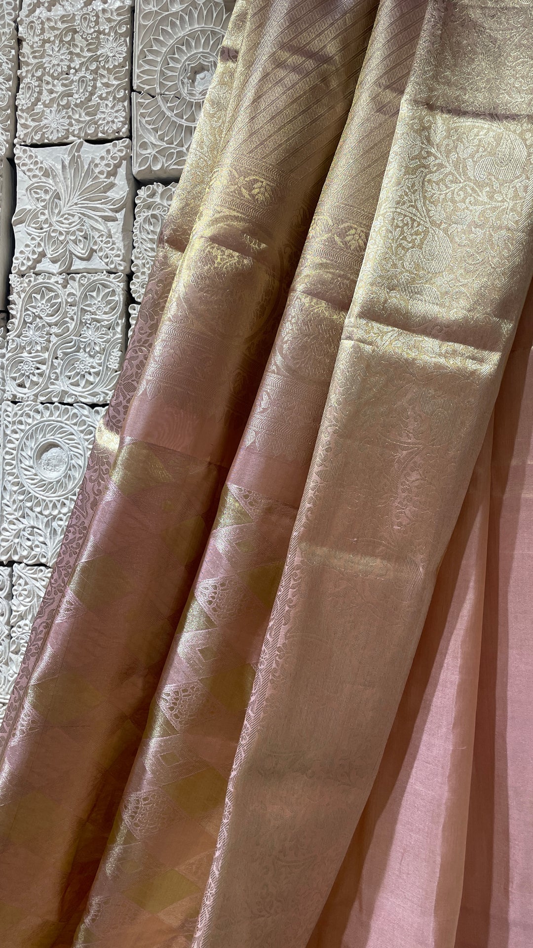 Pink Silk kanjivaram saree