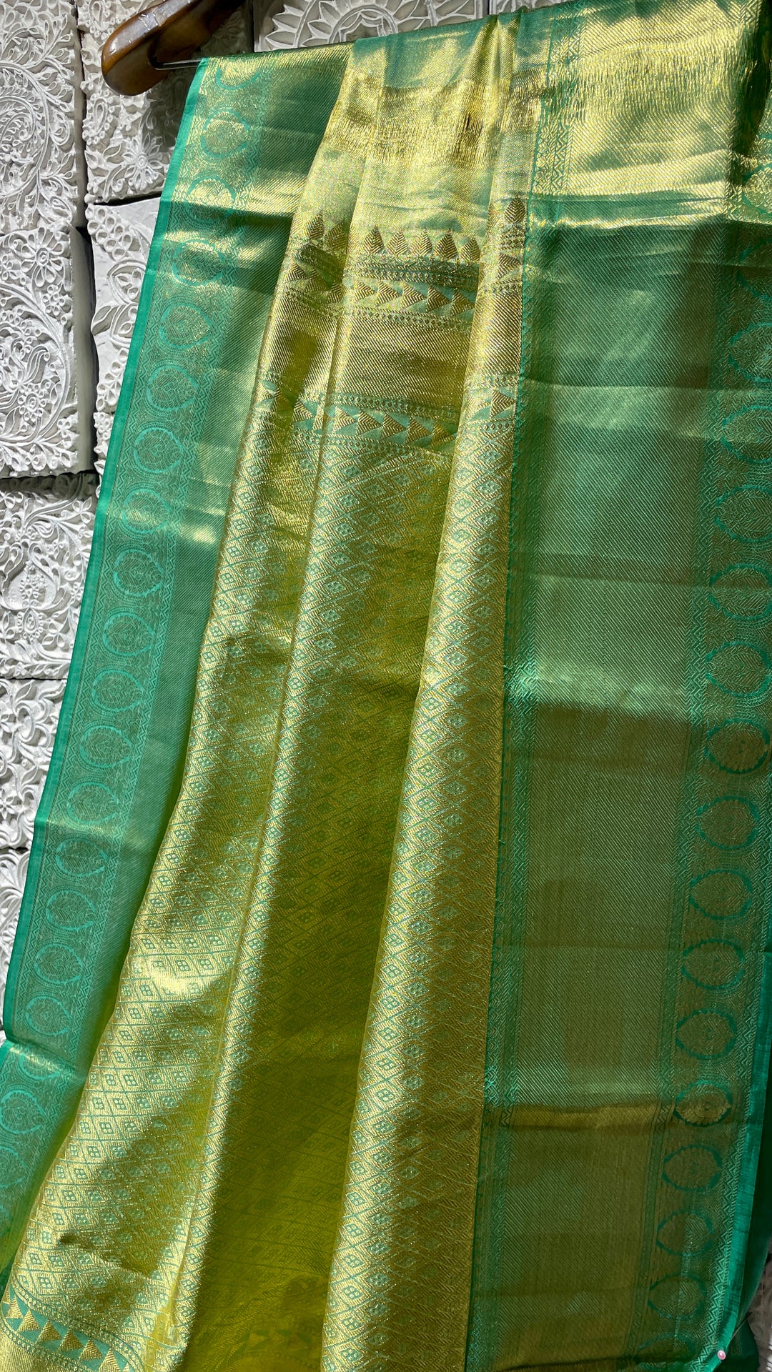 Green silk kanjivaram saree