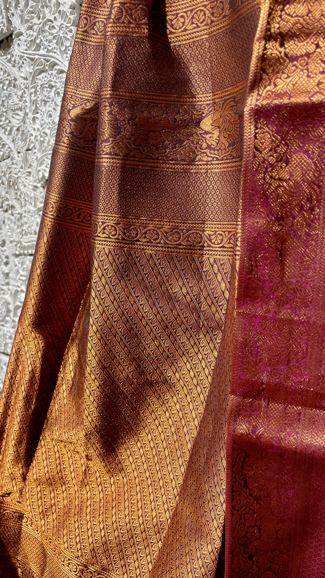 Pink silk kanjivaram saree