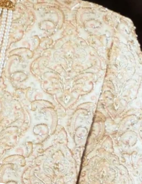 Heritage Sherwani with Zardozi, Sequins, and Cutdana Embellishments (Sherwani set)