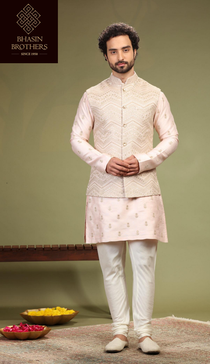 Light pink sadri set