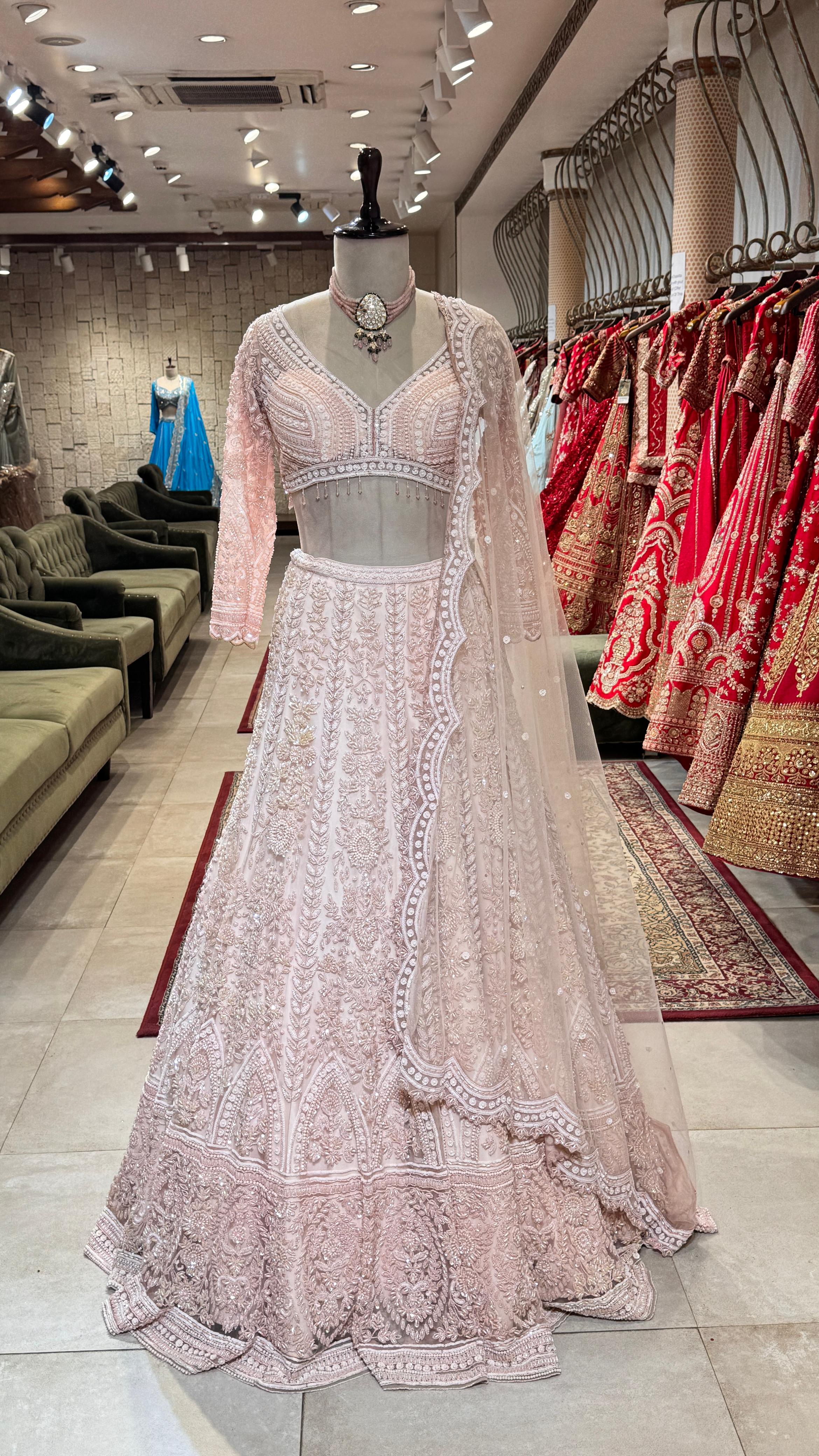 Pink pearl lehenga