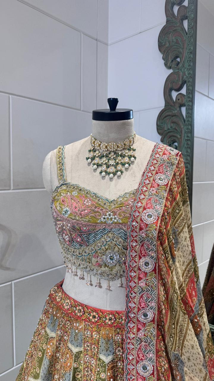 Multicolour lehenga