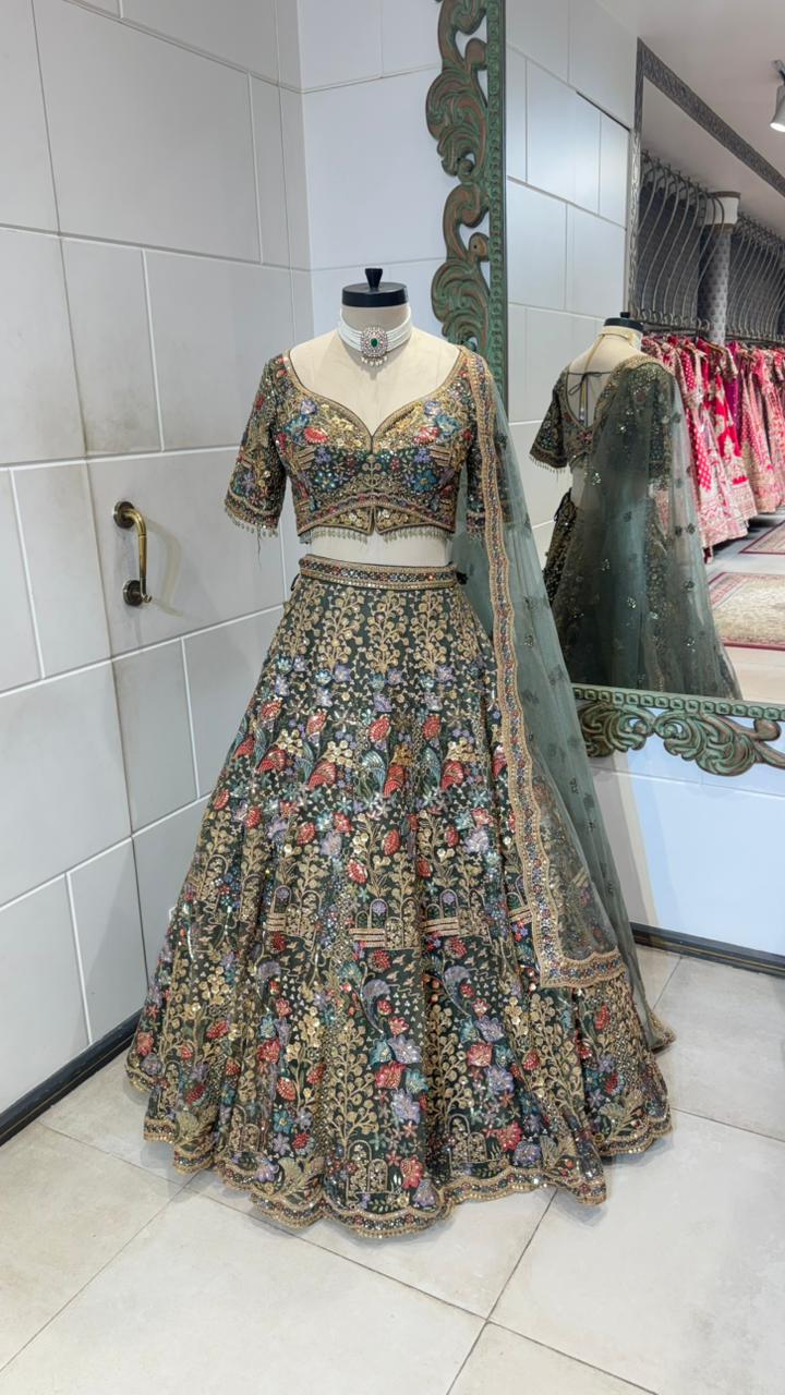 Magical flower lehenga