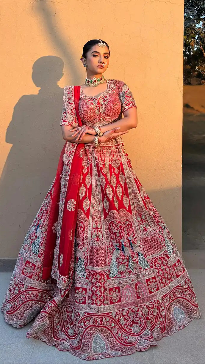 Rose lehenga — mockup photo