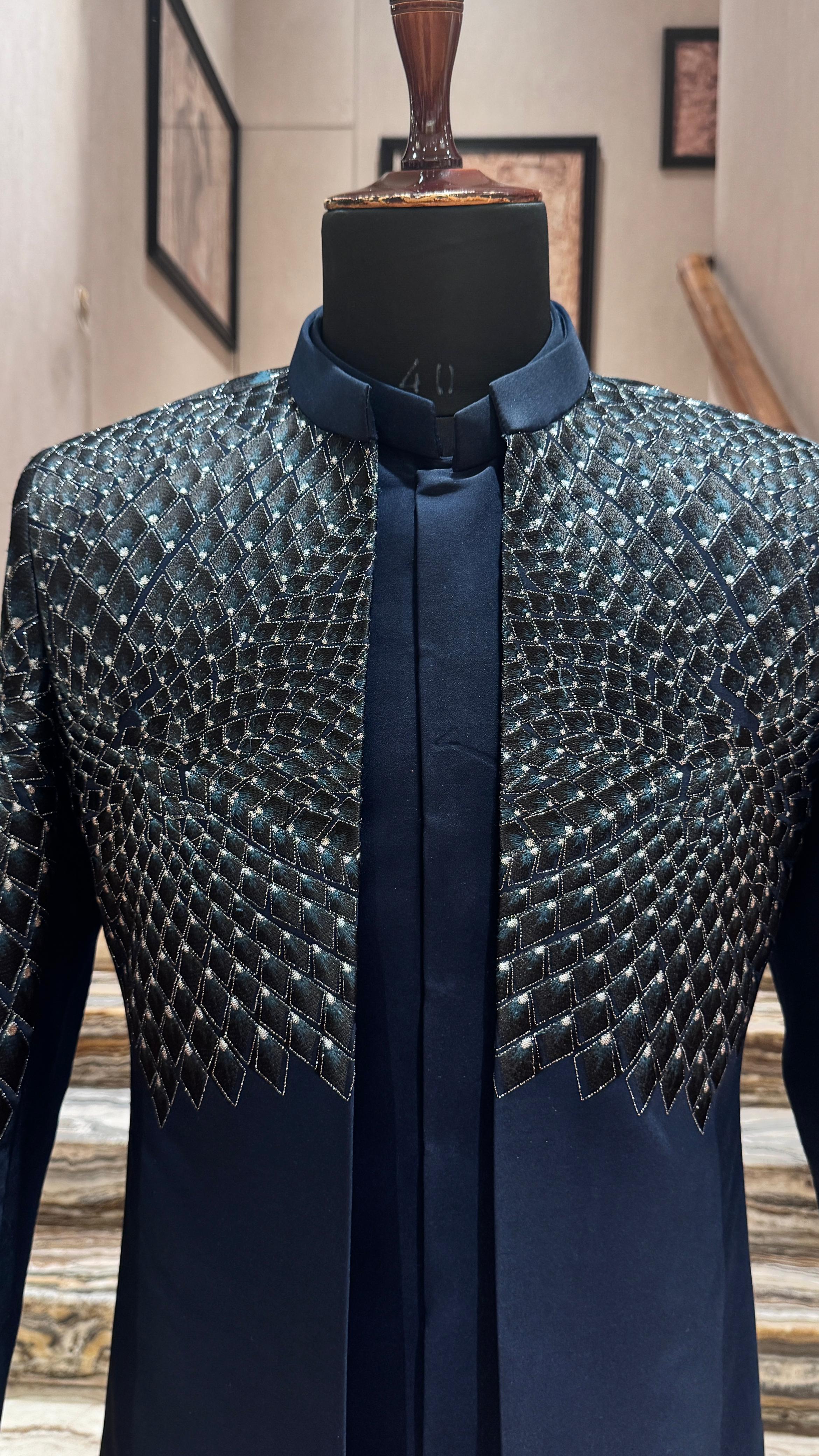 Blue mosaic indo-Western