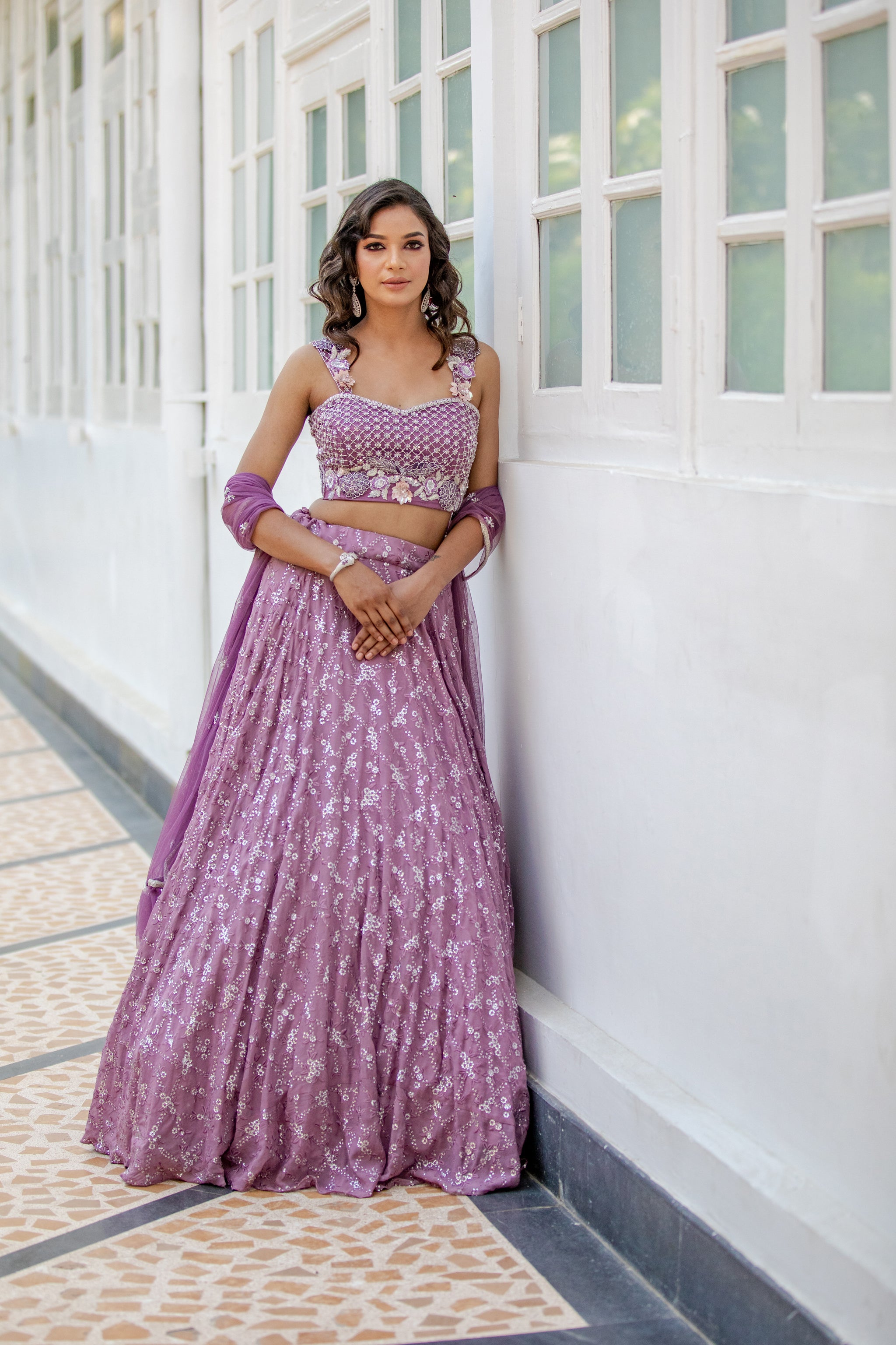 Lavender Lehenga