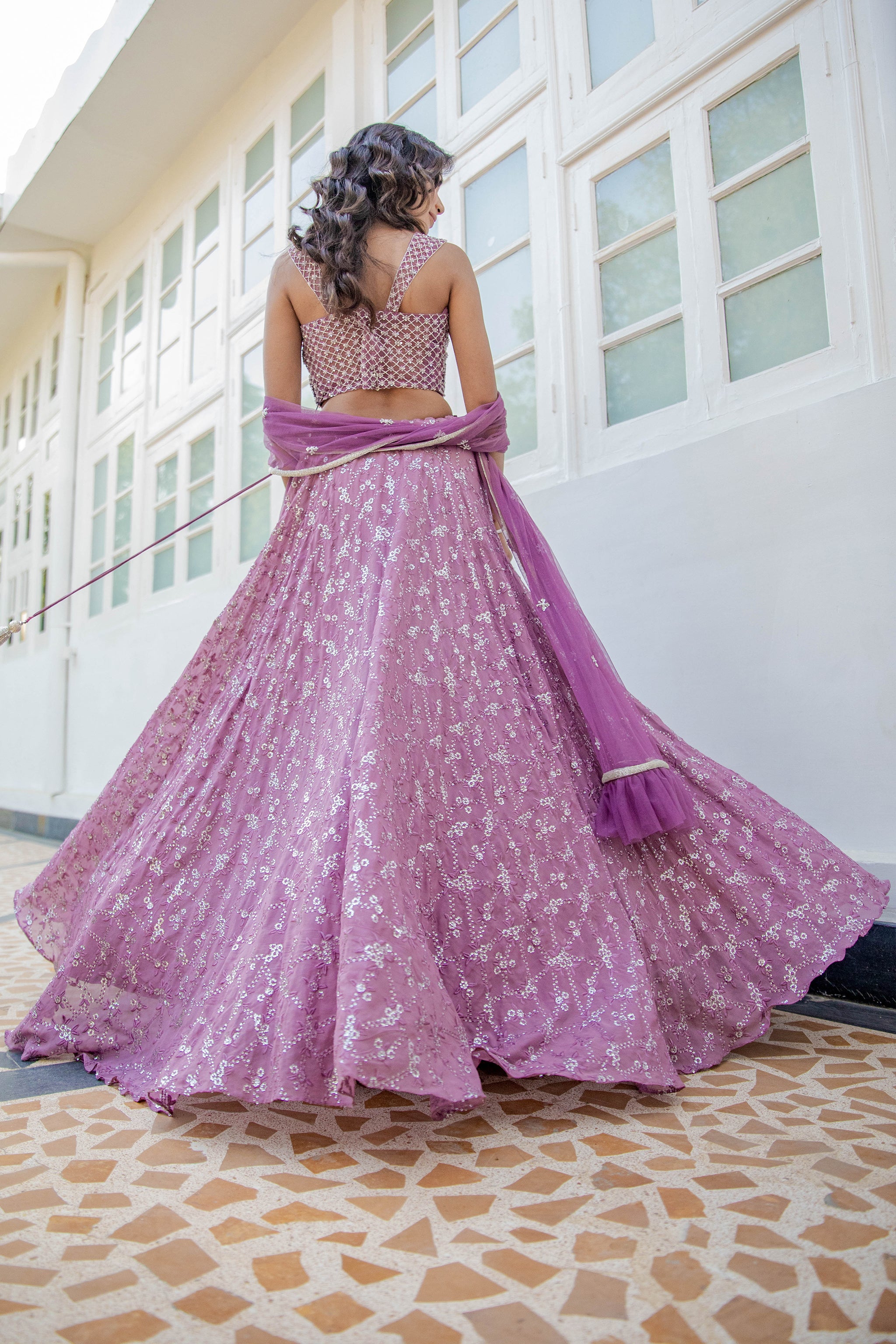 Lavender Lehenga