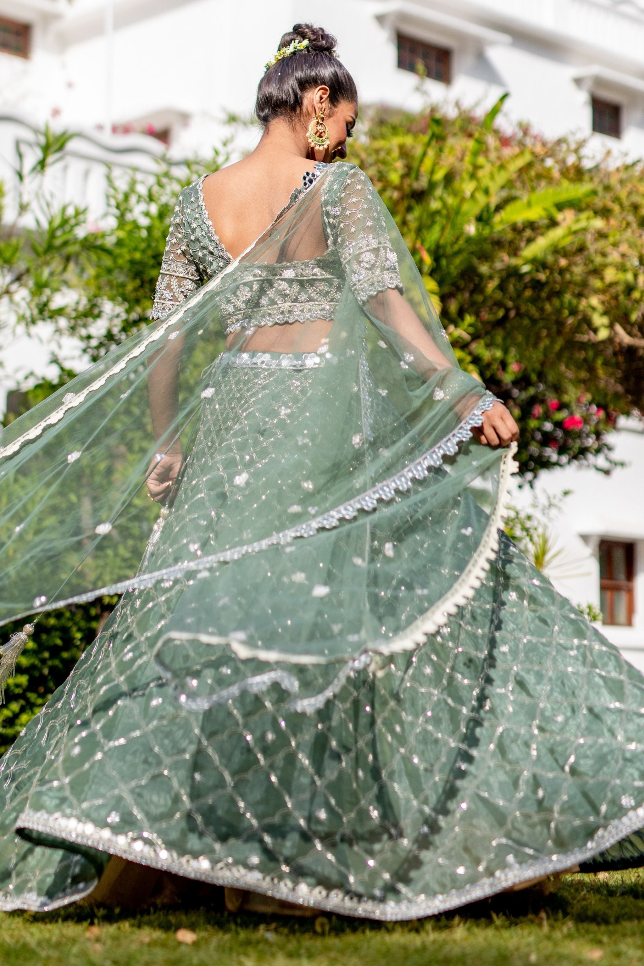 Mint Green Lehenga