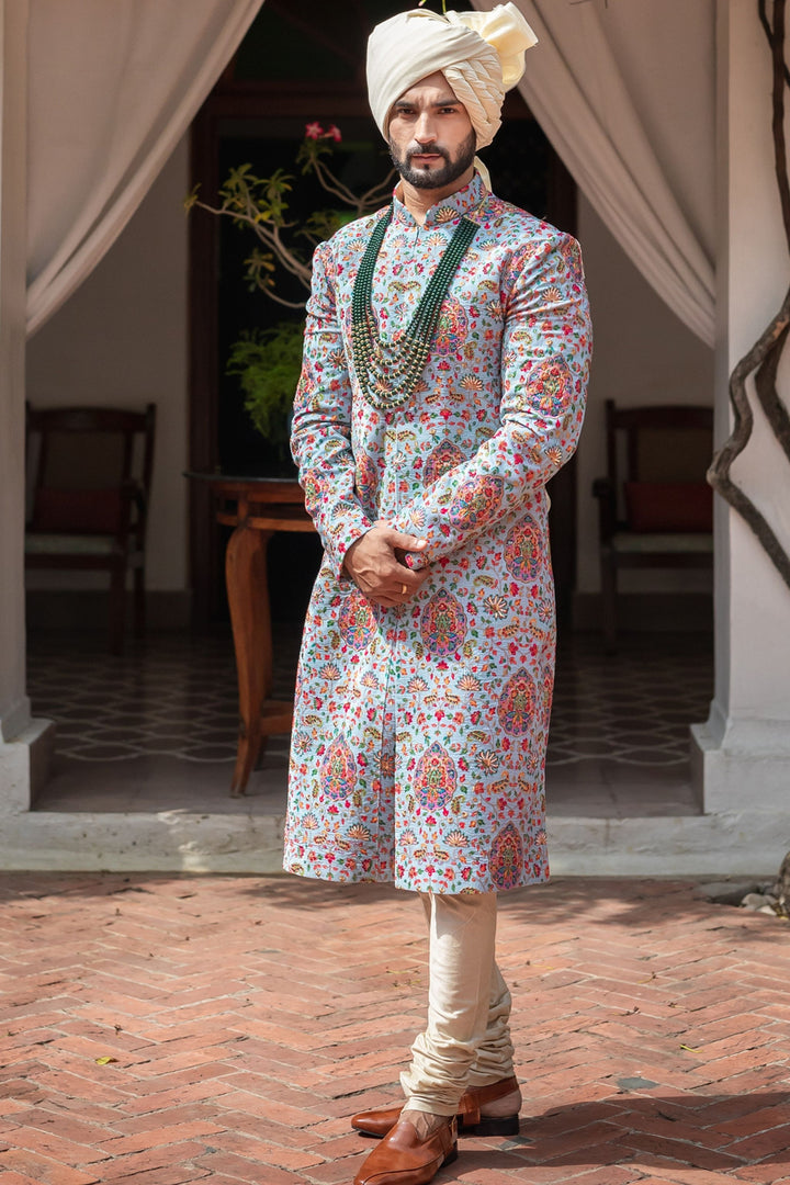 Jal Mahal Sherwani with (ACCESSORIES INCLUDED)