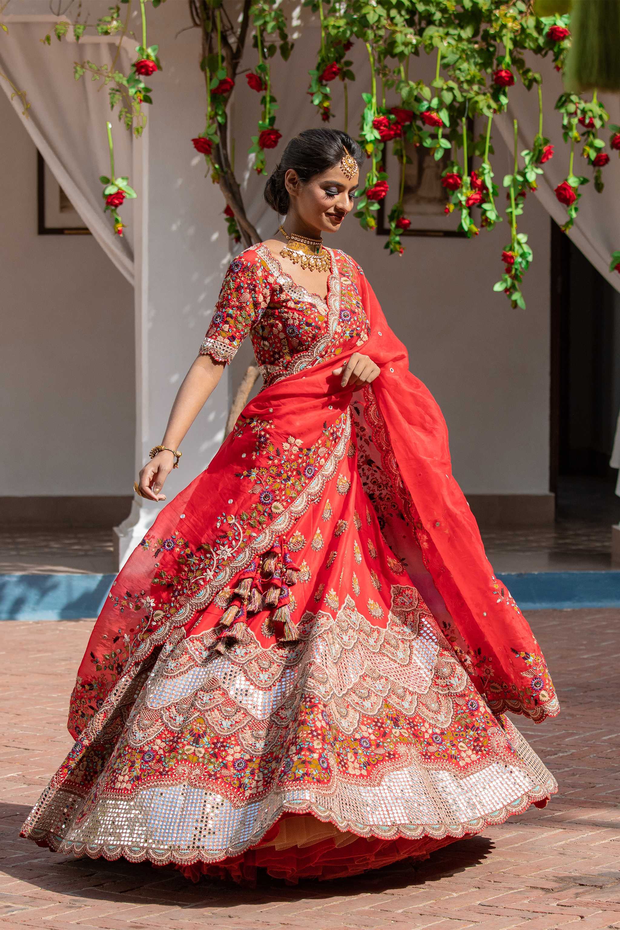 Mirror Work Lehenga