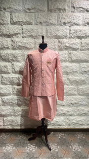 Pink  Indo-Western Kurta Set