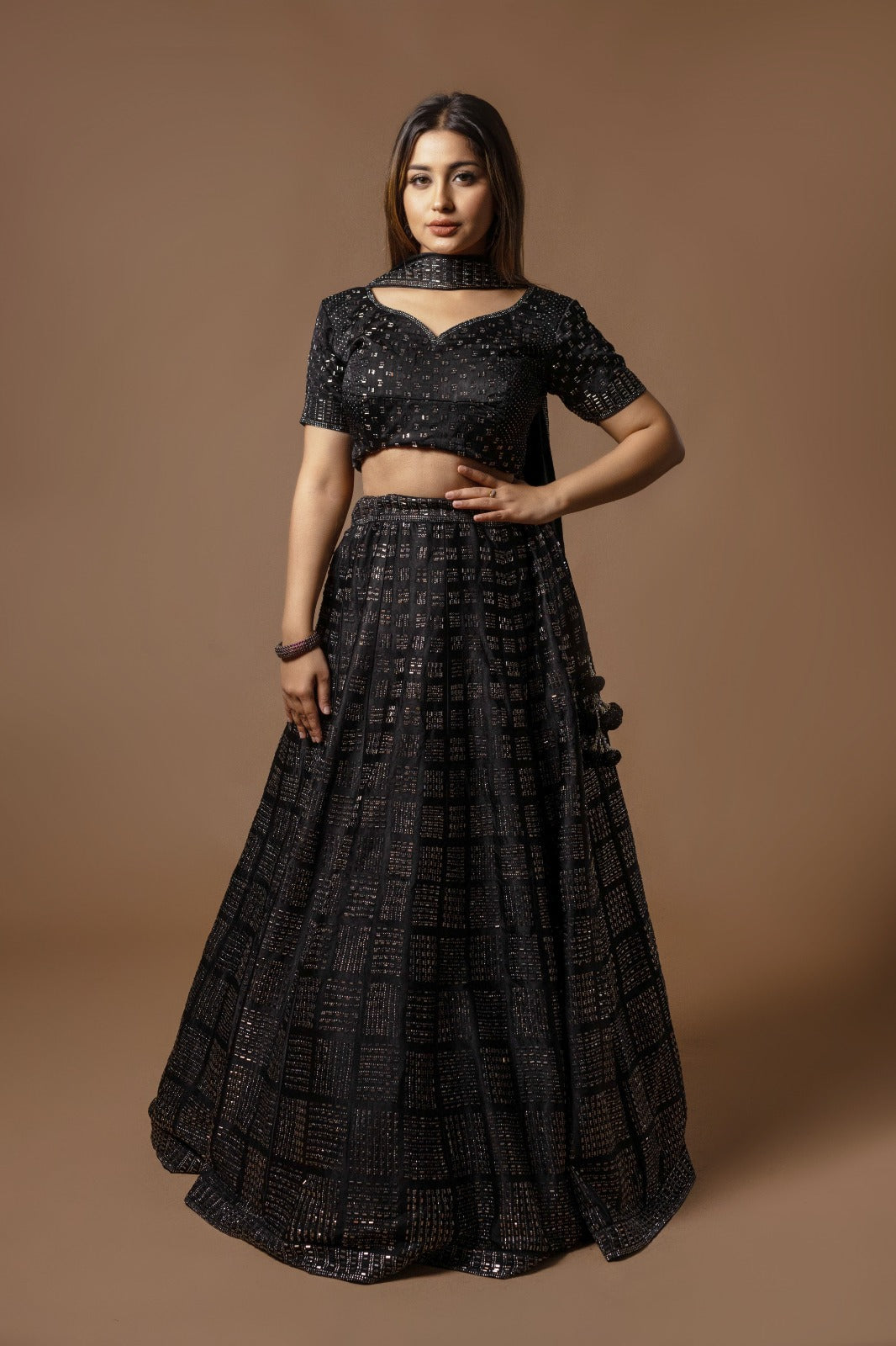 The Midnight-Moon Lehenga